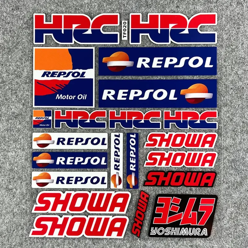 Stiker helm decal Tank Aksesori berkendara sepeda motor reflektif untuk HRC REPSOL CBR1000RR CBR650F CBR600RR CBR500/300/200R