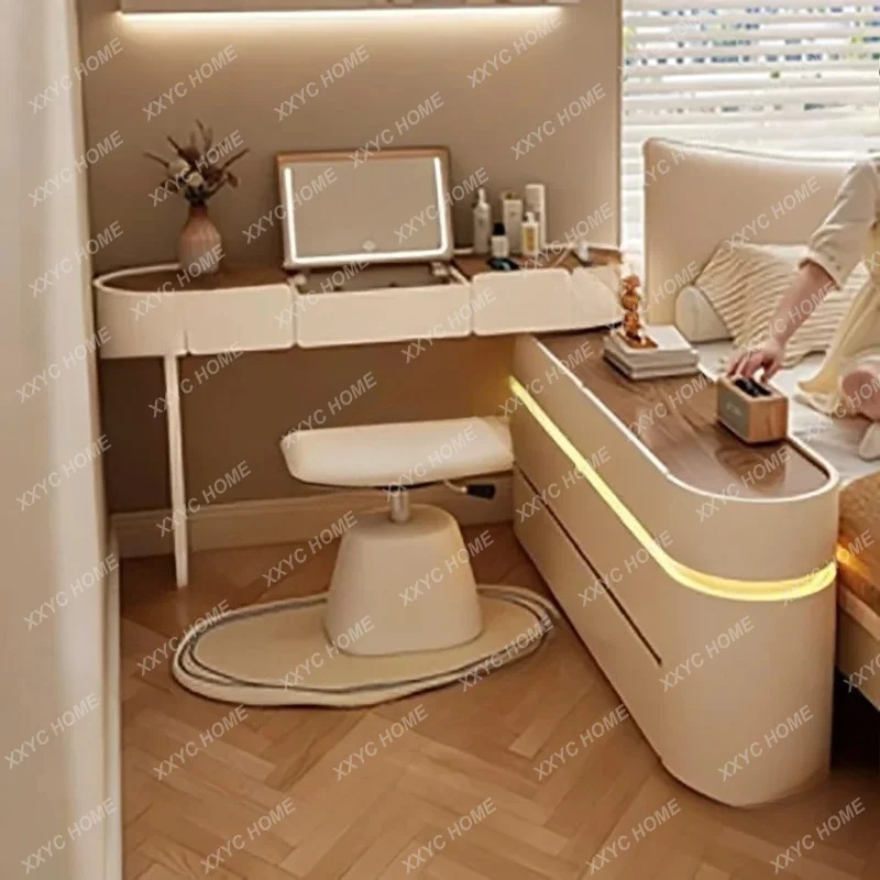 Elegant Vanity Desk With Storage Design Meticulous Exquisite Vanity Desk Trendy Classic Coiffeuse De Chambre Furniture
