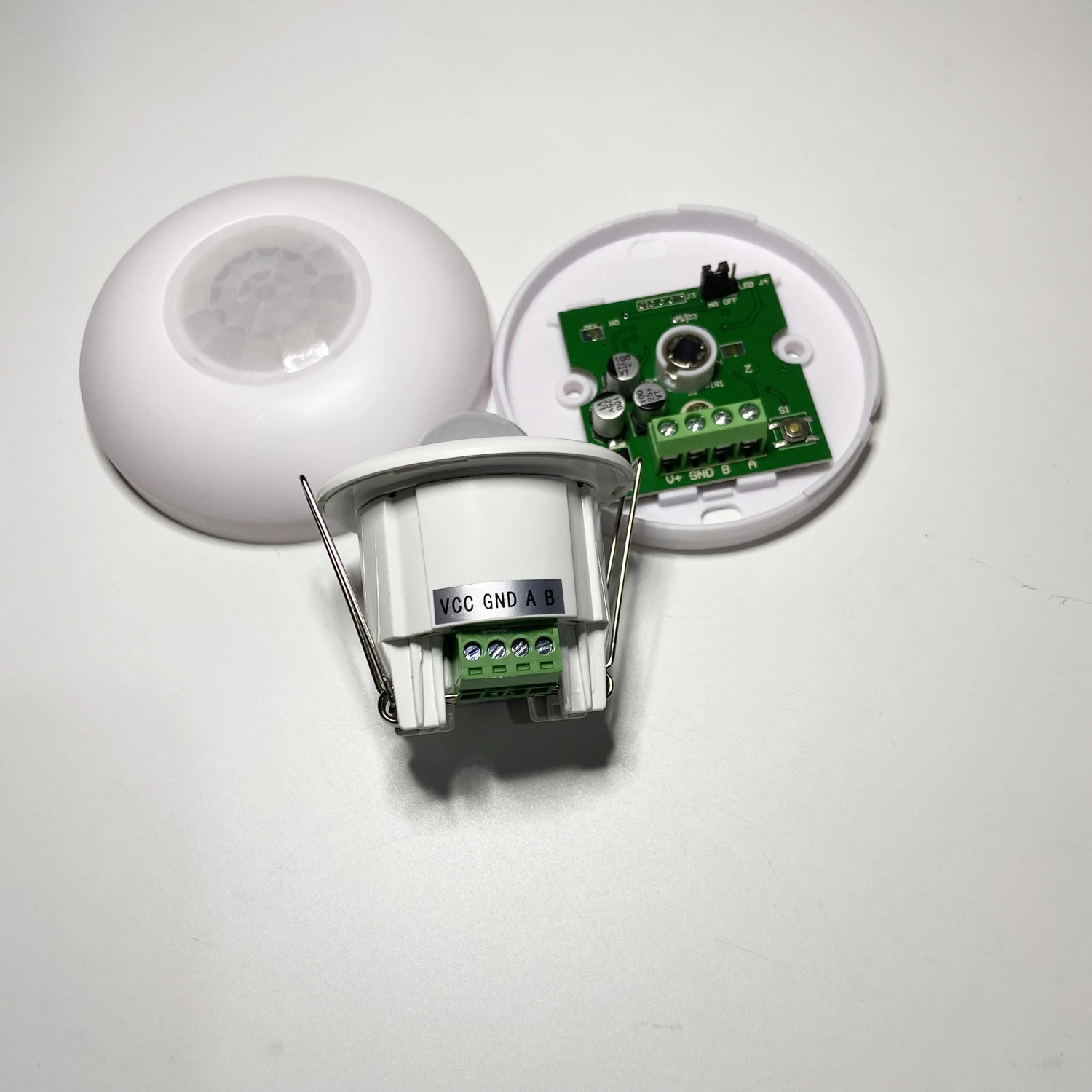 Indoor Ceiling Infrared Detector RS485 Data Output Pir Motion Sensor 9-24Vdc ID Adjustable Security Alarm Smart Hotel Control