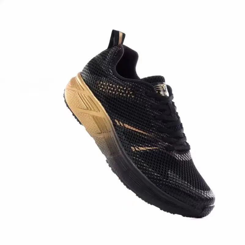 Par de zapatos deportivos para hombre, zapatos para correr de malla, transpirables, finos, ligeros, absorbentes de golpes, cómodos