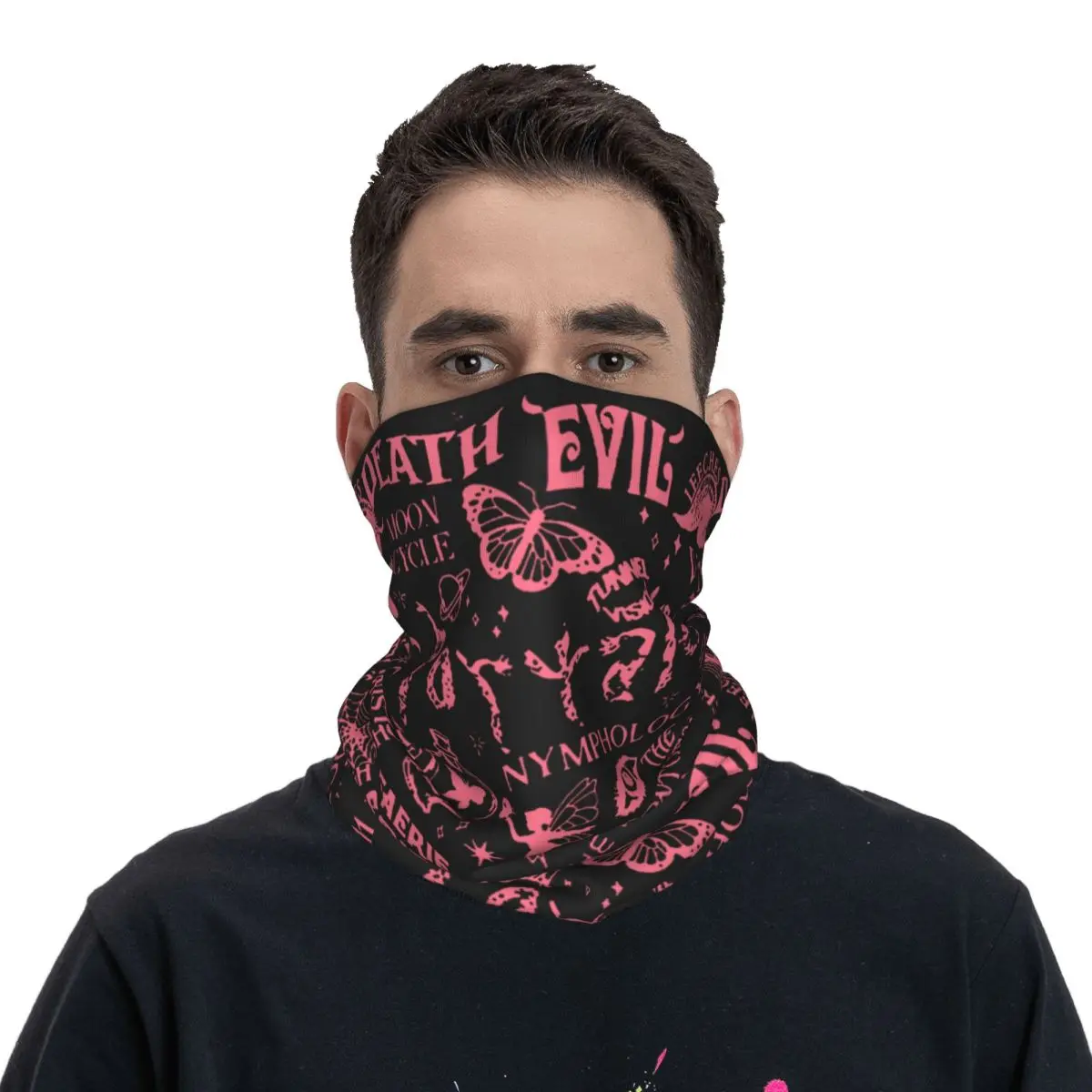 The Evil Moon Cycle Bandana Pink Melanies Martinezs Fun Bicycle Mask Running Travel Sun Protection Balaclava Soft Warm Face Mask