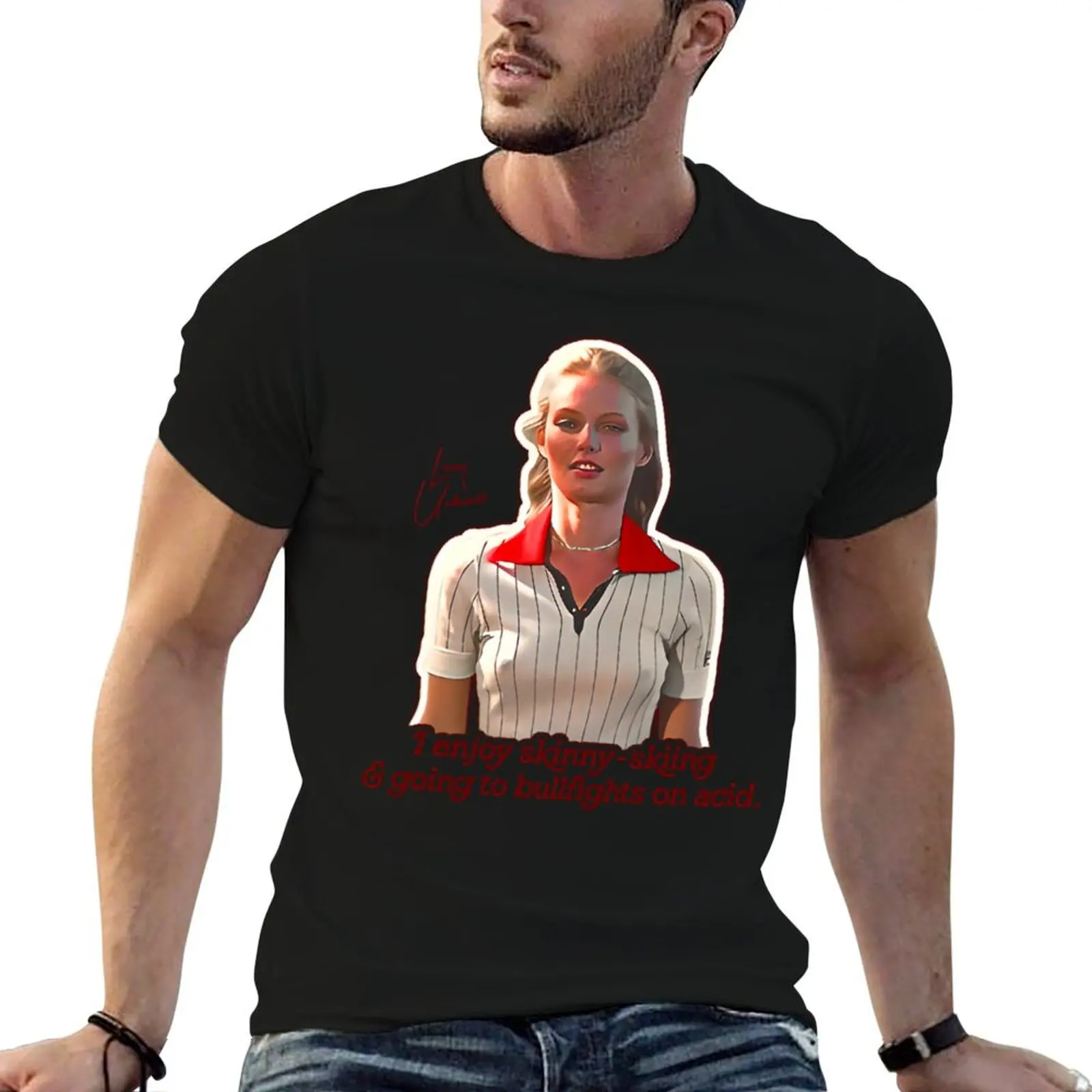 Lacey Underall Enjoys - Caddyshack T-Shirt Simple Casual Short Sleeve Tee