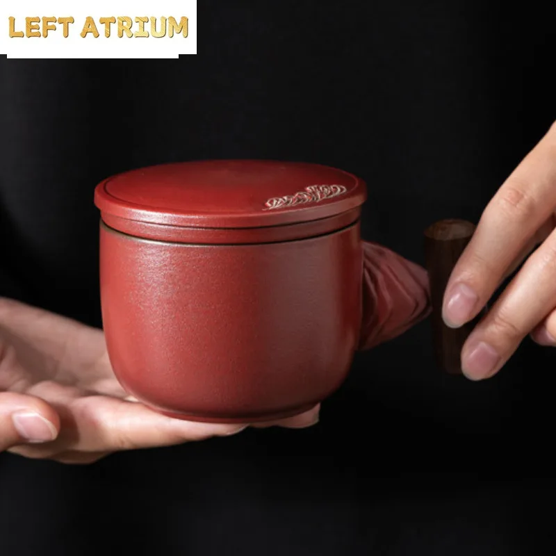 180ml-紫禁城レッドフィルターティーセパレーターカップ伝統的なティーマグインフューザー付き家庭用茶浸しオフィスウォーターカップギフト