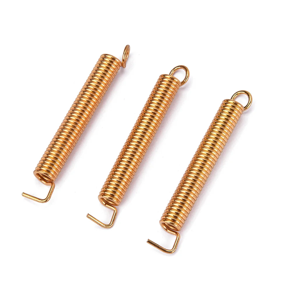 

3 PCS Electric Guitar Tremolo Bridge Tension Springs Tremolo Bridge System Springs for ST/ Style Electric Guitar (Golden)