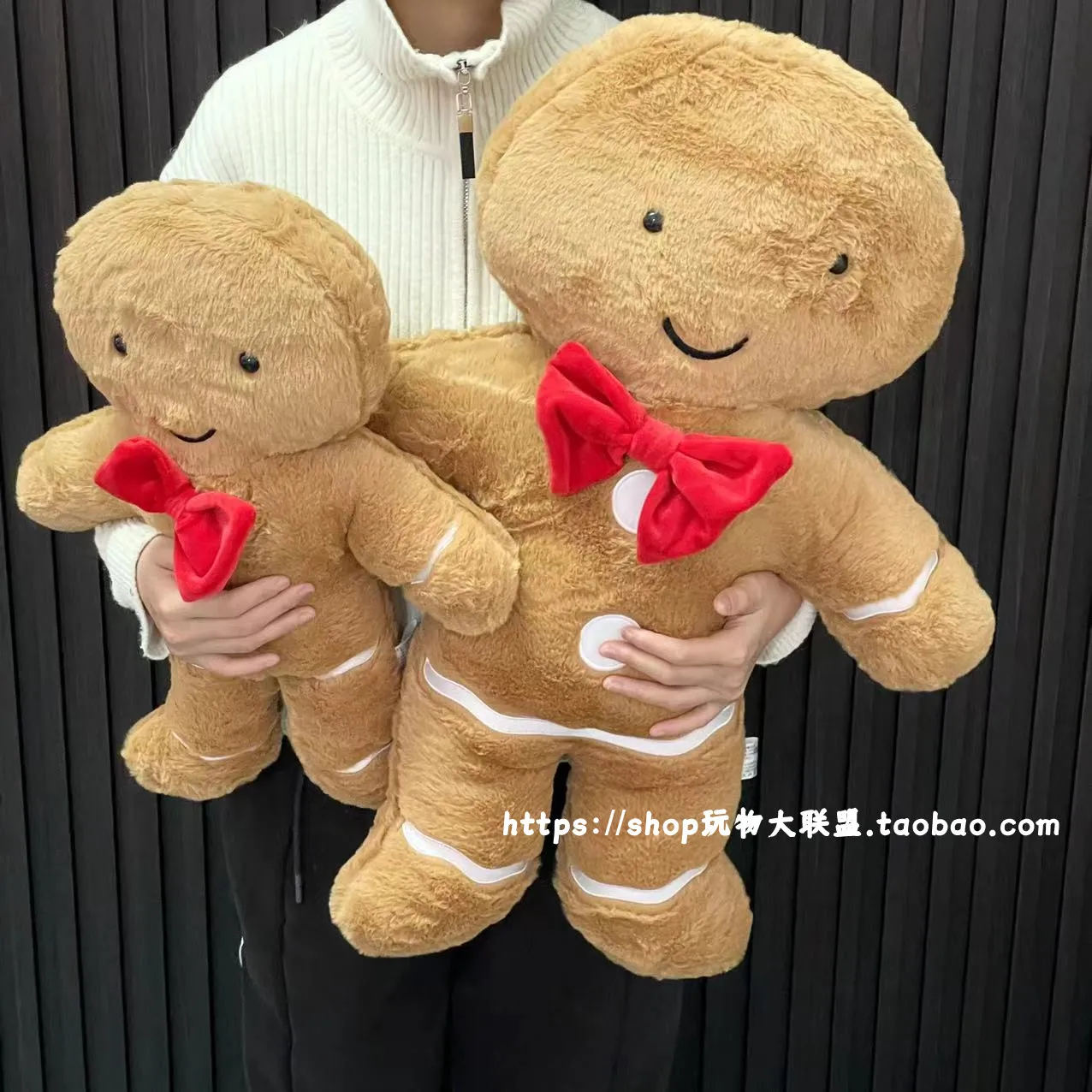 Big Size Gingerbread Man Plush Toy Baby Doll Cookies Biscuit Man Pillow Car Seat Cushion Reindeer Home Decor Toy Xmas Kid Gift