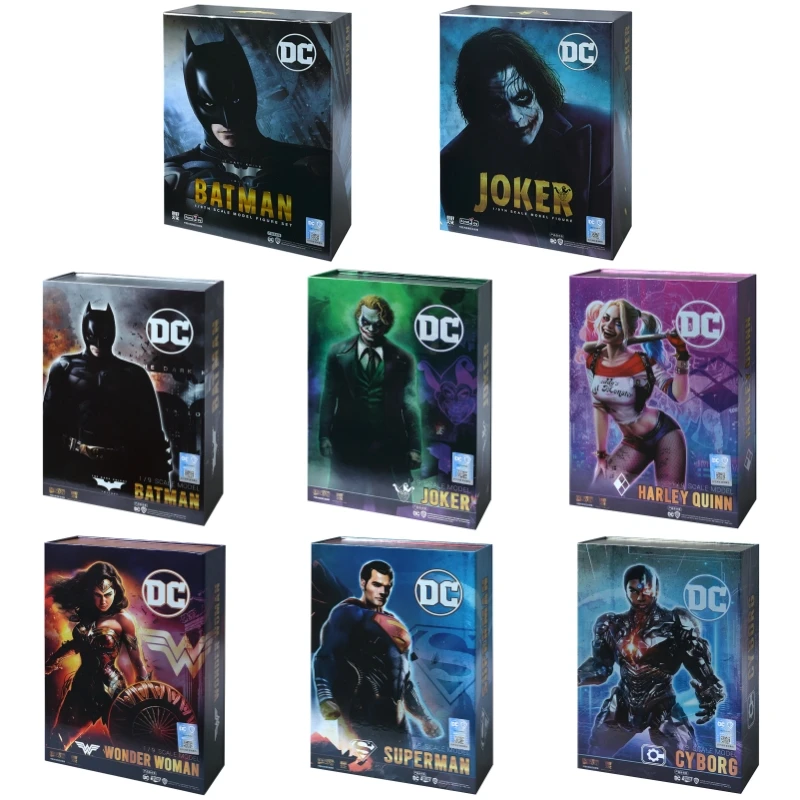 8Styles Original Box Fondjoy Figure Batman Joker Harley Quinn Cyborg Superman Wonder Woman Collection Model Children's Toys