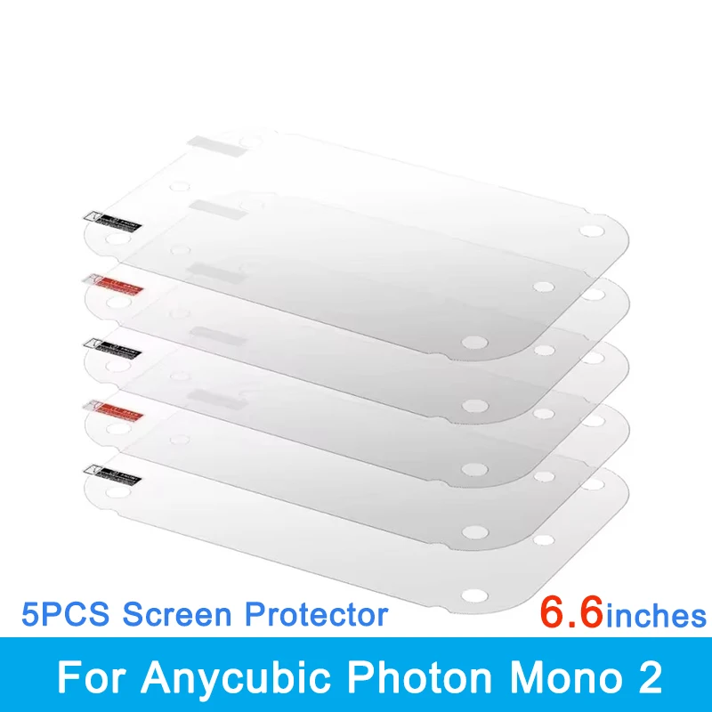 

Защитная пленка для экрана 6,6 дюйма для Anycubic Photon Mono 2, защитная пленка для ЖК-дисплея, устойчивая к царапинам для 3D-принтера из смолы