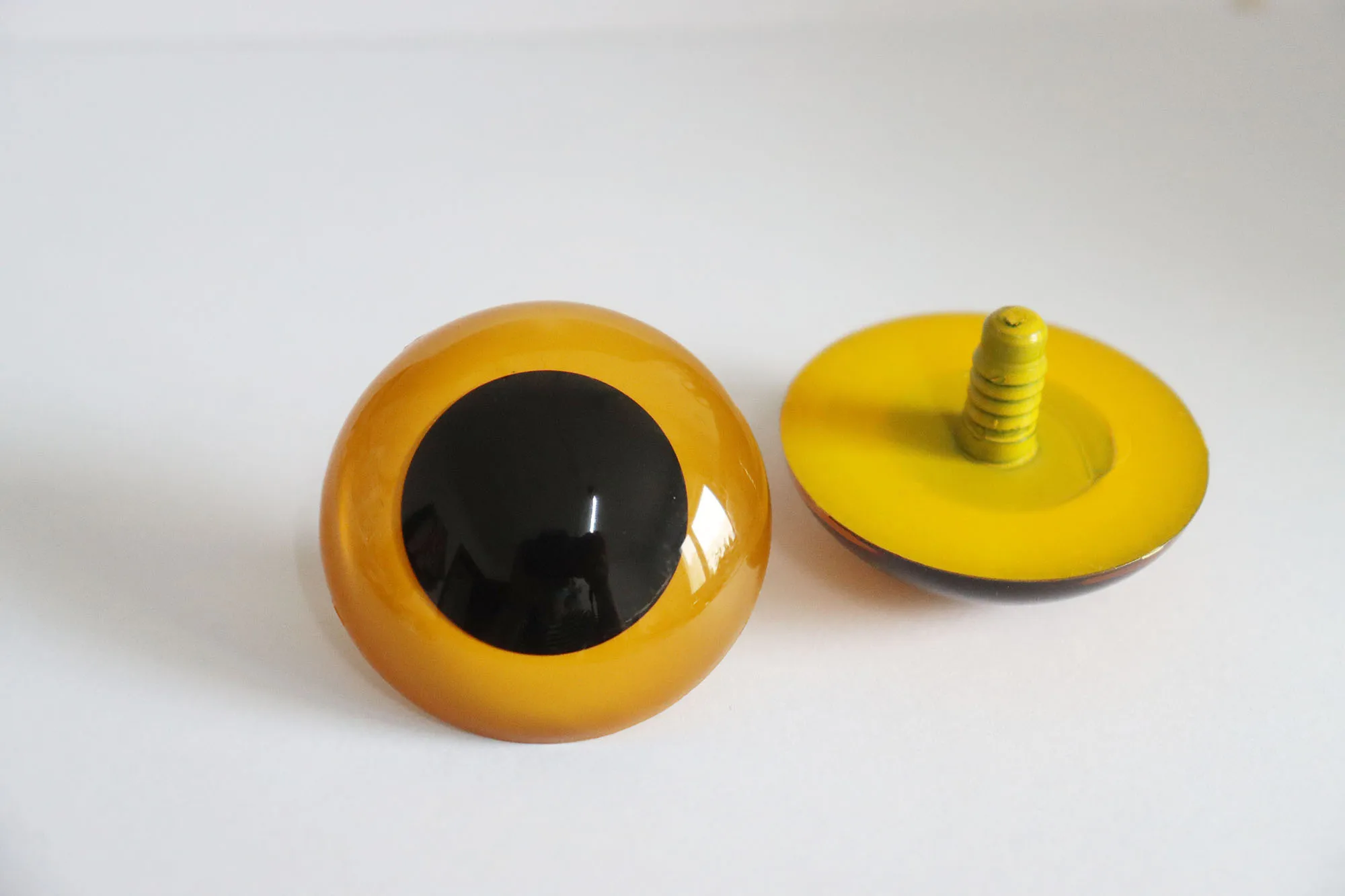 10pcs 45mm yellow color round toy safety eyes with washer for plush animal doll findings