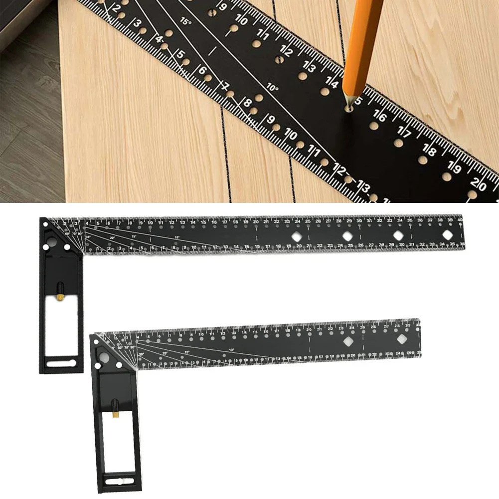 1pc Ruler For Drawing Universal Multi-Angle Precise Measuring Ruler Tool Gauge Right Angle Ruler Replacement Accessories