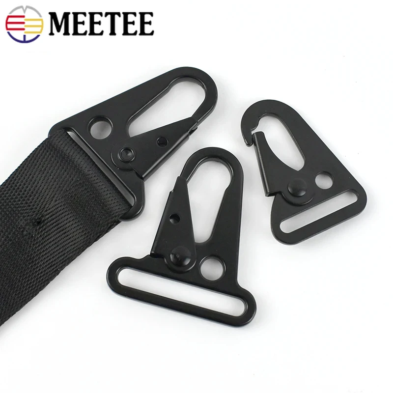 4/10 pz Meetee 20/25/32/38mm metallo aragosta grilletto Clip gancio fibbia fettuccia cinghia per bagagli collegare chiusura collare per cani borsa