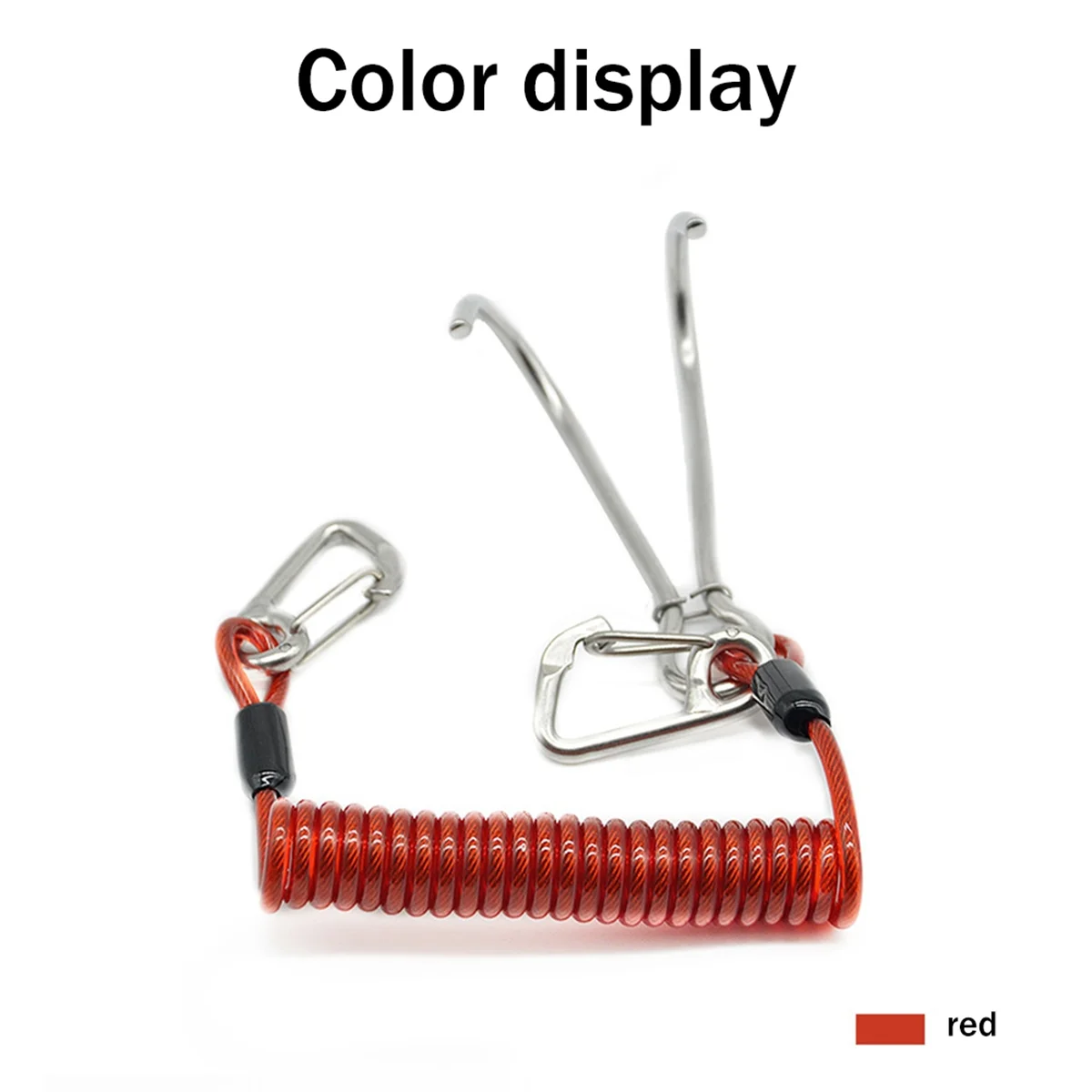 جديد مزدوج الرأس الغوص الشعاب المرجانية تجمع هوك الفولاذ المقاوم للصدأ الشعاب المرجانية هوك دوامة لفائف الربيع الحبل الغوص ملحق السلامة-الأخضر