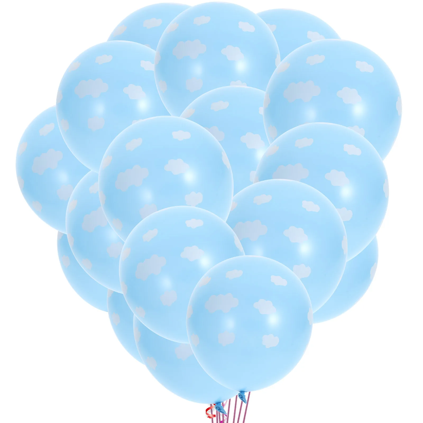 

50pcs Blue Balloons Party Supplies Printing Latex Decorations Vibrant Color Safe Material Premium Prop