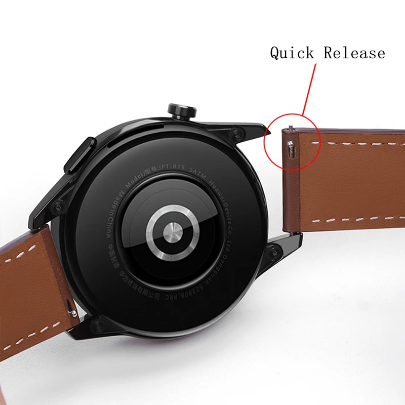 Genuine Leather Strap 22mm for Huawei Watch Wrist Band for Samsung Galaxy for Smart Watch Replace Wristwatch Straps