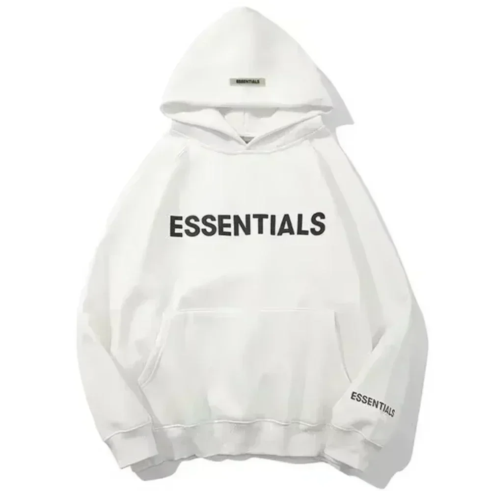 2025 Essentials Hoodie Letter Logo Women Sweatshirt High Quality Hip Hop Loose Unisex Extra Large Fashion Brand Pullover Hoodie