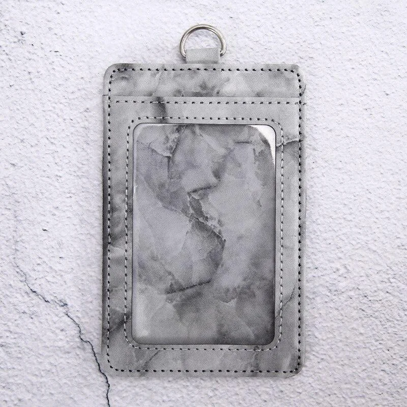 1Pc Card Holder Name Badge Work Bank Business Credit Card Students Bus Cover Case Multipurpose