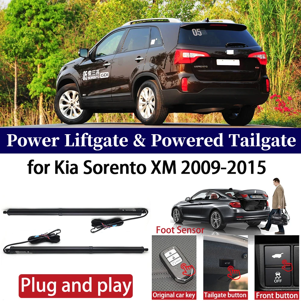 ZhuCamX for Kia Sorento XM 2009-2015 Car Auto Power Electric Tailgate Liftgate Lift Trunk Closer System Boot Lift Motor Kit