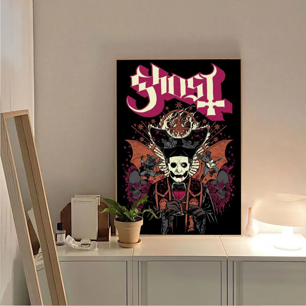 D-Ghosts band Poster No Framed Poster Kraft Club Bar Paper Vintage Poster Wall Art Painting Bedroom Study Stickers