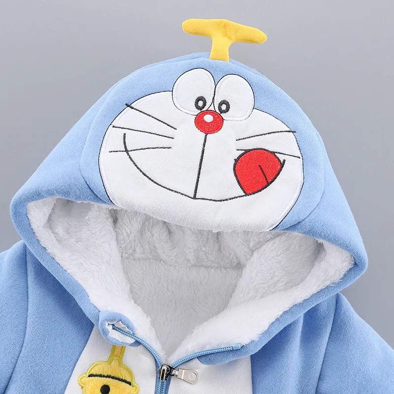 Doraemon Newborn Clothes Autumn Suit Cute Long Sleeve Romper Baby Jumpsuit Spring Autumn Outer Wear Baby Out Clothe Winter