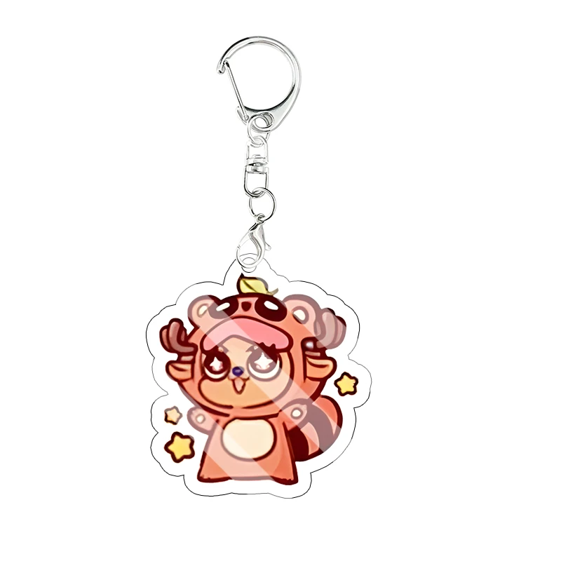 Q Version Luffy Nami Acrylic Keychain Usopp Tony Chopper Nico Robin Anime Bag Pendant Exquisite Student Cartoon Festival Gift view 3