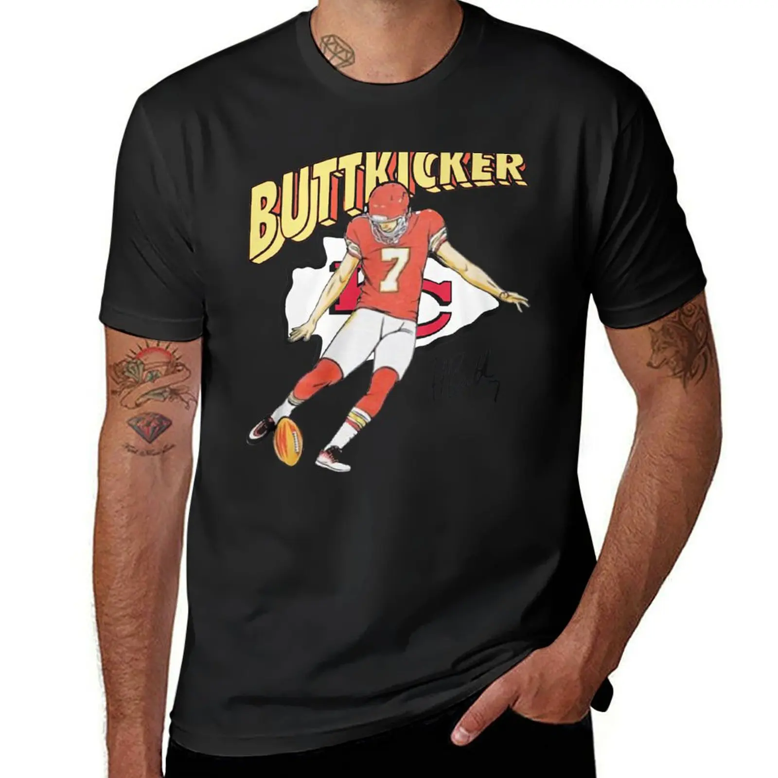 BUTT-KICKER-HARRISON-BUTKER T-Shirt quick-drying plain mens workout shirts