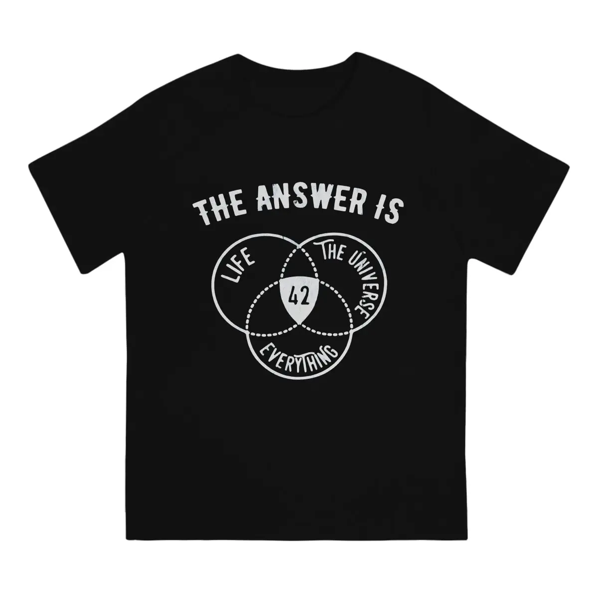 42 The Answer To Life The Universe And Everything Classic T Shirt Fashion Men Tees Summer Clothing Polyester Crewneck TShirt