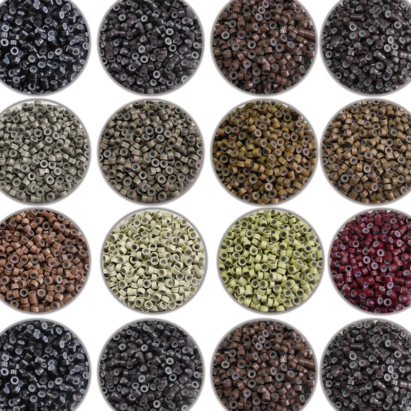 Mini anillo de silicona para extensión de peluca, forro suave, Ideal para esteticistas y diseños de peinado femenino, 1000 Uds.