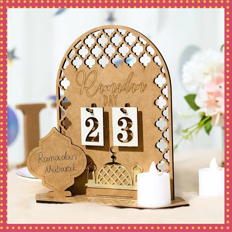

Украшение Рамадана, календарь обратного отсчета на Рамадан, 2023, украшение для Рамадана для дома, ислам, мусульманская вечеринка, декор Рамадан B