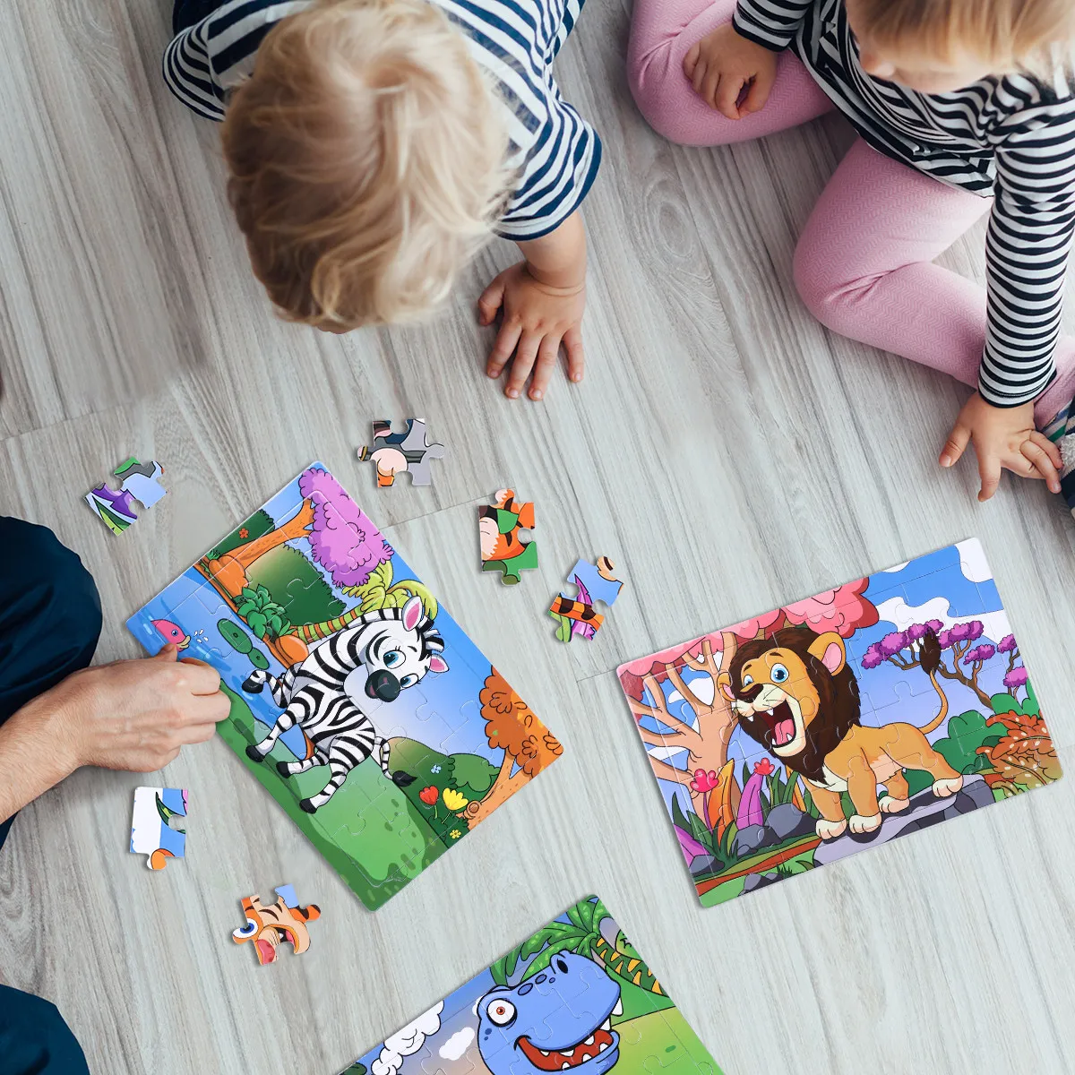 children-puzzle-toys-children's-puzzles-game-animal-sorting-kids-learning-paper-cartoon
