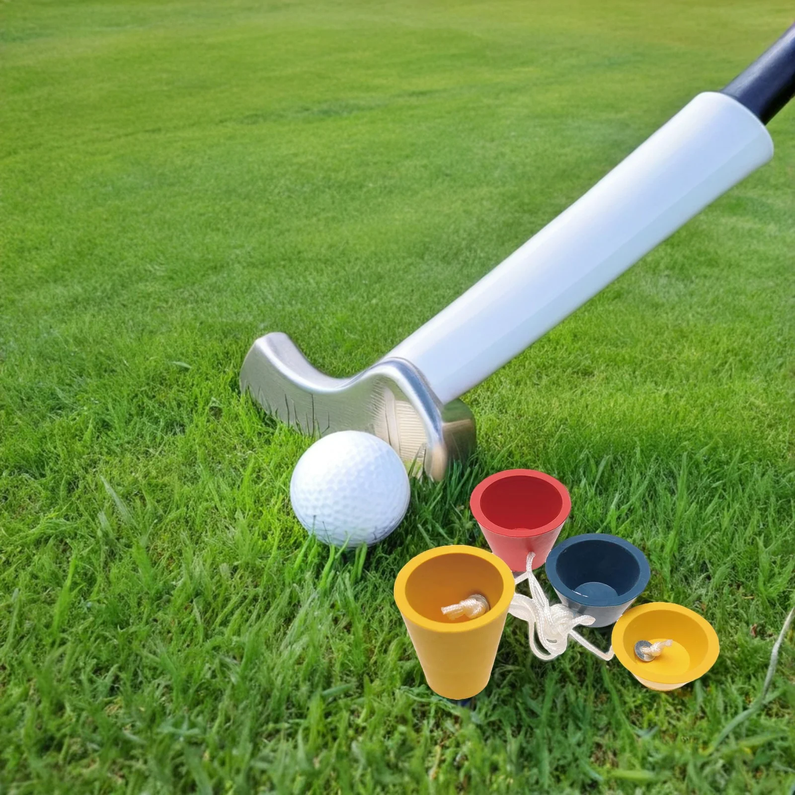 6 مجموعة المطاط جولف تيز عالية 11 16 22 36 مللي متر متعدد الارتفاع سباق الغولف معدات التدريب القيادة المدى حصيرة الممارسة في الهواء الطلق
