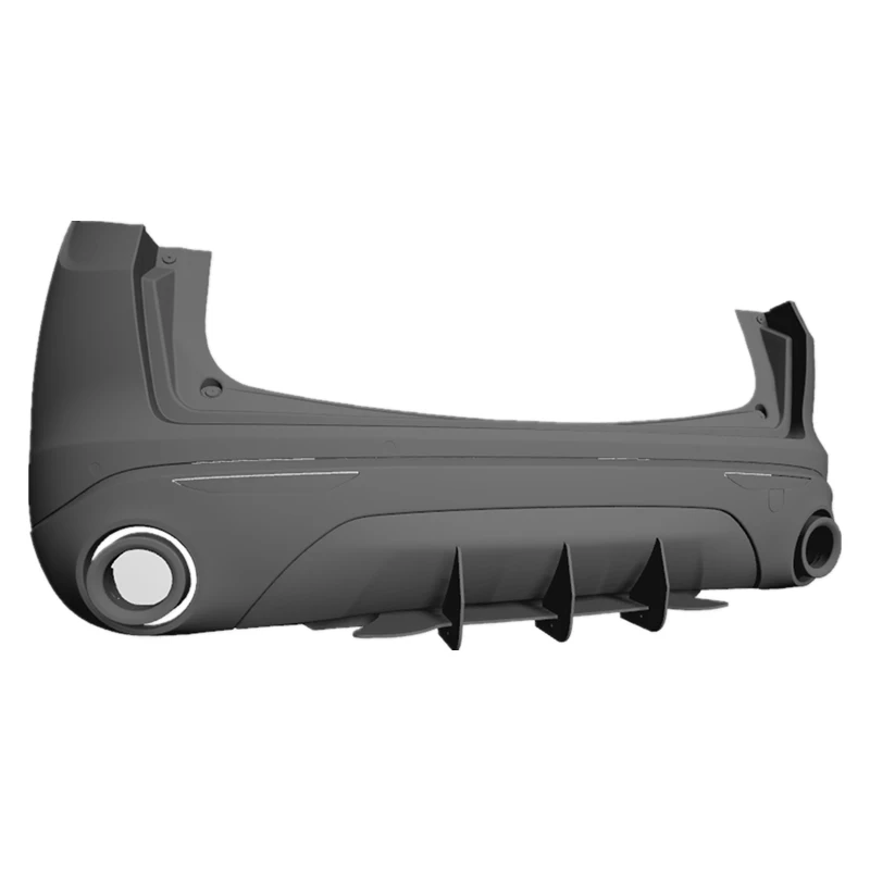 

For Alfa Romeo Stelvio 2017-2022 Year Rear Diffuser Bumper Lips Spoiler Splitter Body Kit Accessories