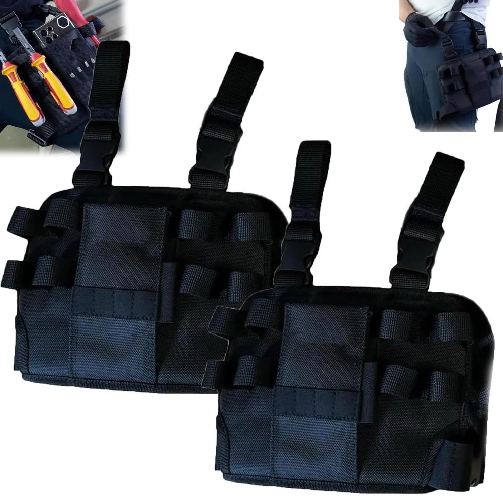 

With Belt Clip Holster Z Tool Pouch Tool Bag Belt Tool Belt Leg Tool Pouch Black Organizer with Pockets Tool Bag Belt Men