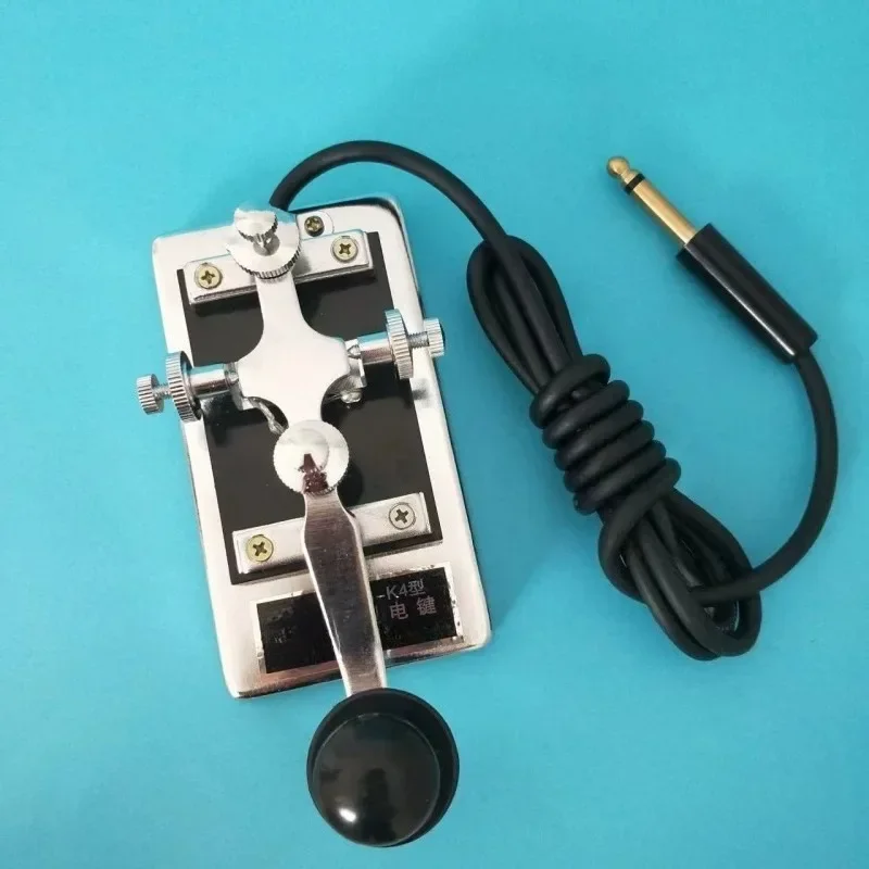 K4 Heavy Duty Telegraph Key 6.5Mm Shortwave CW  For Ham Radio Operator Training And Radio Communication