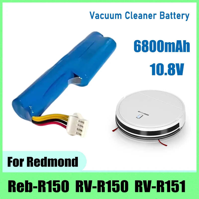 10.8V lithium-ion battery, for Redmond RV-R150 Redmond RV-R151 robot vacuum cleaner battery replacement