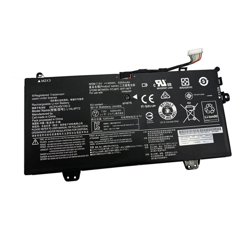 NEW Original Battery L14L4P72 L14M4P71 L14L4P71 L14M4P73 5B10K10215 For Lenovo Yoga 3 11 Pro 11-5Y10 Yoga 700-11isk