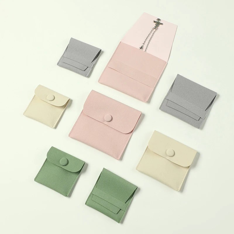 

10Pcs Microfiber Velvet Bag Jewelry Presents Bags for Earrings Necklace Christmas Wedding Gift Package Wholesale Candy Favor Bag