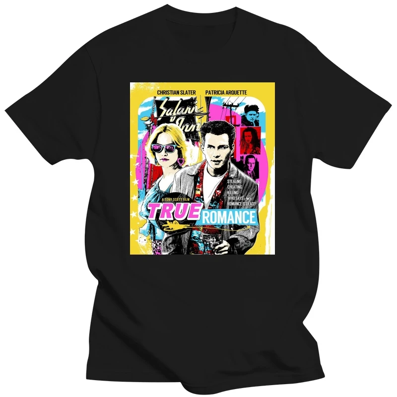 True Romance Movie Poster Slater Hopper Tarantino Retro Unisex T Shirt 1664