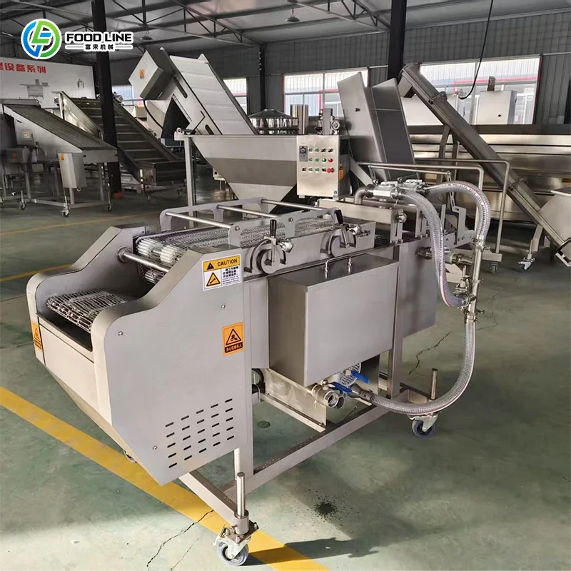 Customized 50kg Per Hour Automatic Production Line For Fresh French Fries And Fried Rice Multifunctional Commercial Fried Food