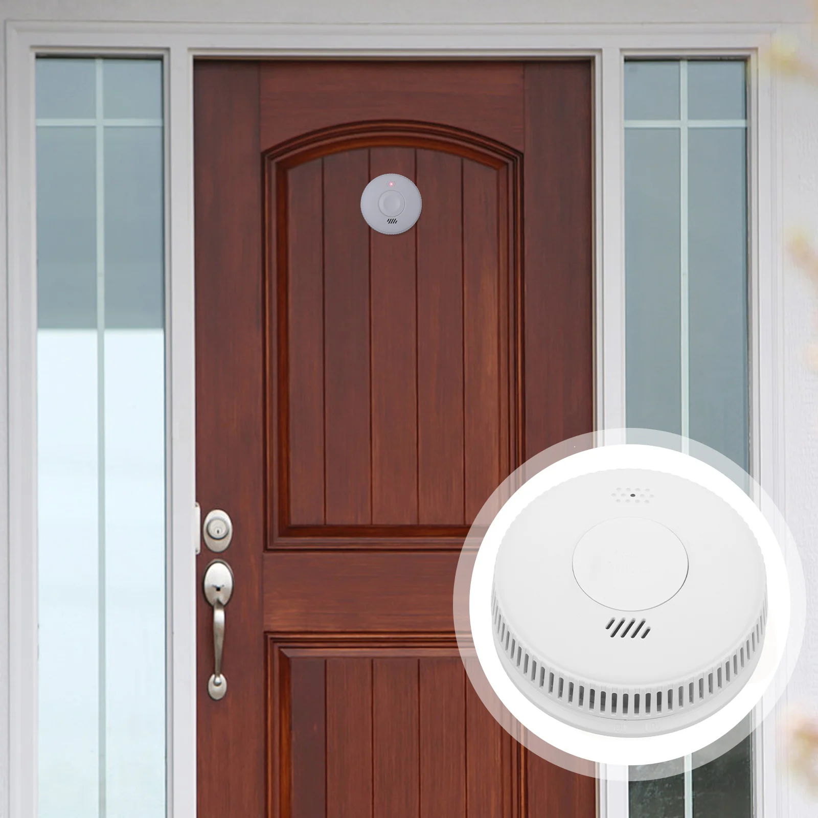Smoke Fire Alarm Portable Small Home Office Apartment Fast Sensing Time Durable Plastic Smoke Alarms Safety Device