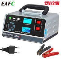 400W 40A Car  Smart Battery Charger 12V/24V Automotive Battery Charger Trickle Smart Pulse Repair For Car Truck Boat Motorcycle