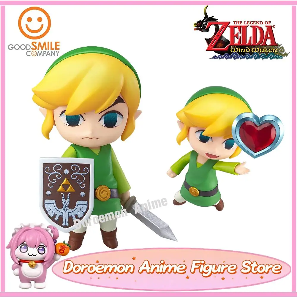 Предварительный заказ, оригинальная хорошая улыбка GSC Nendoroid 413, Zelda The Wind Waker Link, милые мини-фигурки, модель игрушки, коллекционные подарки