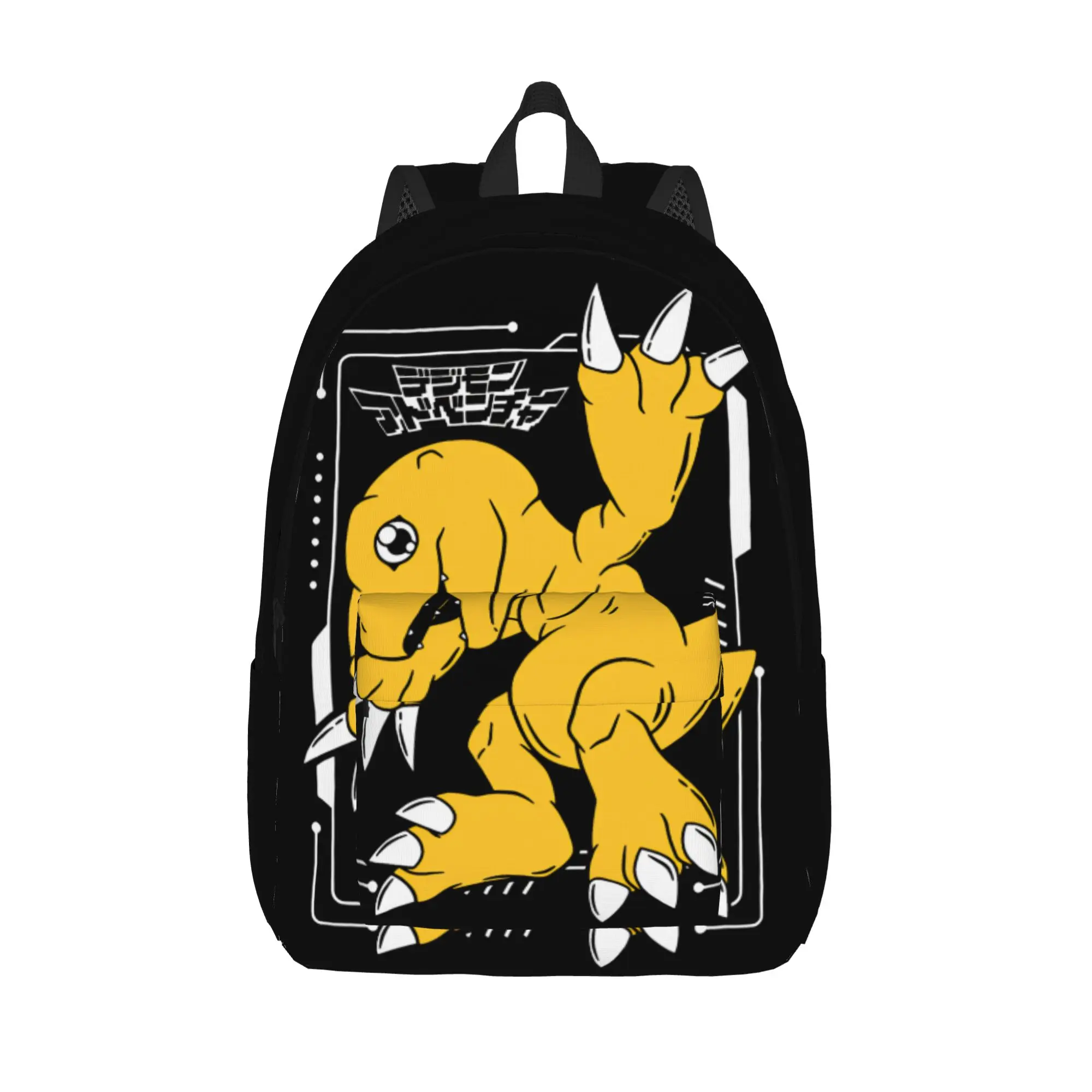 

Digital Monster Digimon Agumon Backpack for Men Women Fashion Student Hiking Travel Daypack College Shoulder Bag Durable