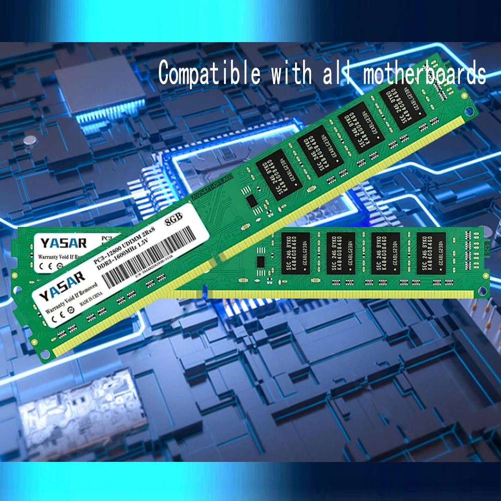 Imagem -03 - Memória Ram Ddr3 Desktop Udimm 8gb 4gb 1600mhz 1333mhz 1066mhz Pc3 12800 10600 8500 1.5v 240pin 50 Unidades