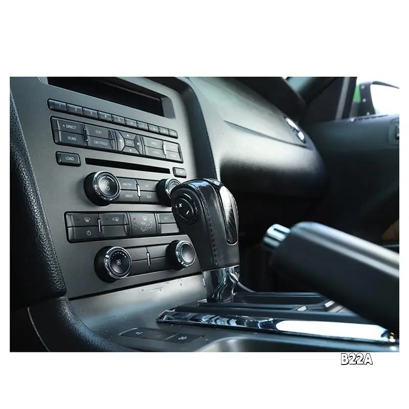 

Car Gear Shift Head Decoration Cover Trim Interior Accessories For Ford Mustang 2010-2014 (Carbon Fiber ABS)