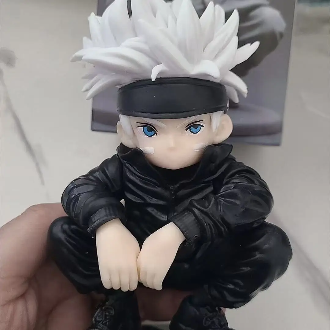 الإملائي العودة الشكل Q نسخة القرفصاء الموقف Gojou تشاو اللعب نموذج مشهد هيكل السيارة الحلي الذكور هدية عيد ميلاد الدعائم