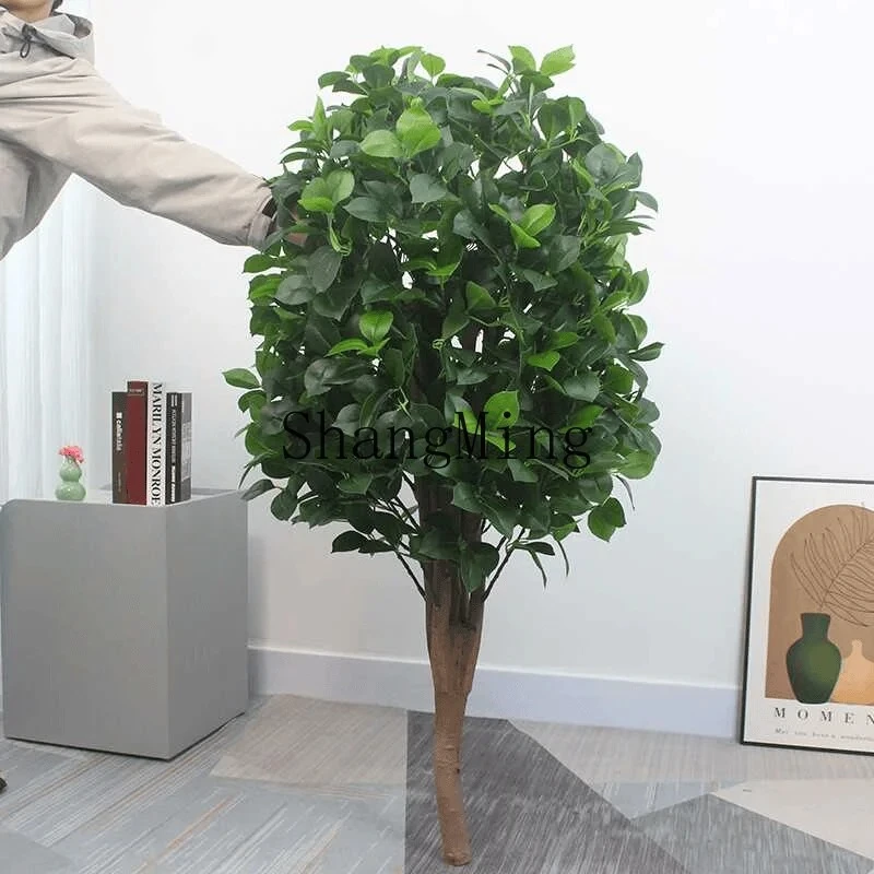 

FGsimulated green plant fake large indoor living room potted plant ornament floor decorative plant bionic tea tree