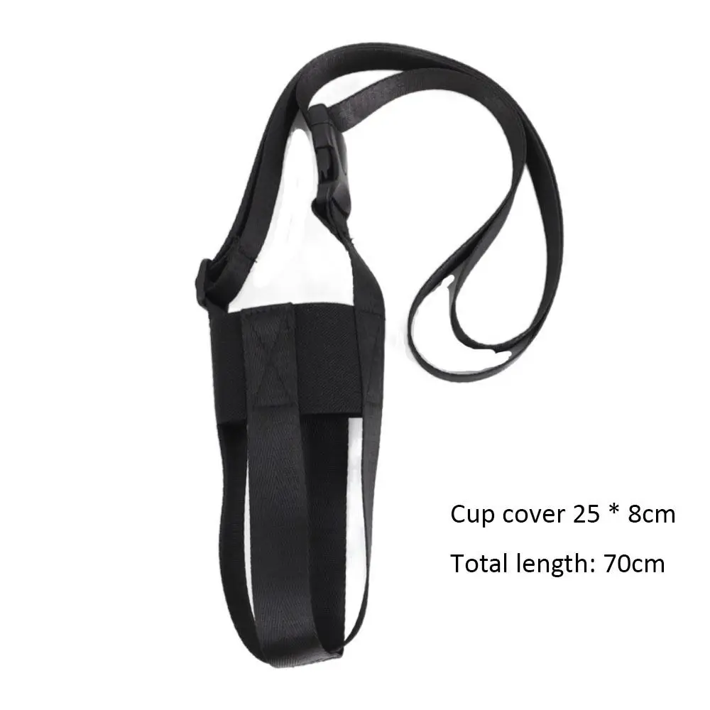 Adjustable Cup Sleeve With Shoulder Strap Water Bottle Cover Carrying Strap for Outdoor Hiking Sport Camping Students Men Women