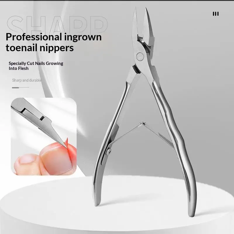 

~1Pc Straight Blade Toenail Nail Clippers Trimming Thick Ingrown Toenails Rhinestone Remover Gem Clipper Manicure Nail Tools