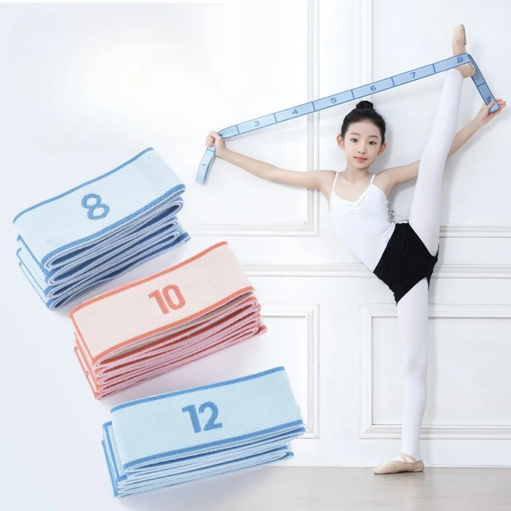 Digital Stretching Yoga Elastic Stretch Band Resistanc Rope Fitness Pilates Dance Resistance Belt Pull Rope Gym Training Exercis