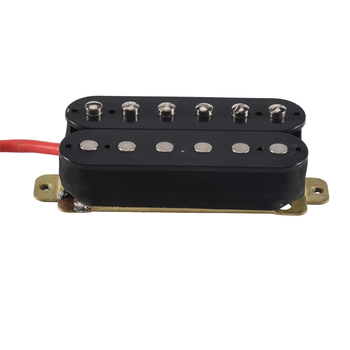 Pastillas Humbucker para guitarra eléctrica, puente Alnico V, negro