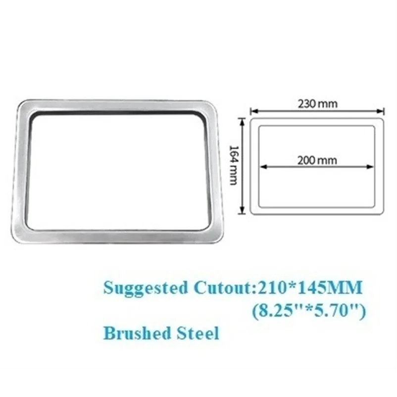 1Pc SUS304 Countertop Trash Grommet Sleeve Square Rectangular Round Rose Gold